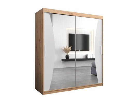 ARMOIRE Domopure À PORTES COULISSANTES 200/180/62 2 Portes Domopure/Blanc UCVS95506