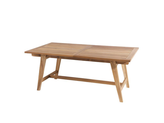 Chicyla - Table de jardin 8/10 personnes - rectangulaire Chicyla extensible 180/240x100x75 cm en bois Teck MTUX47643