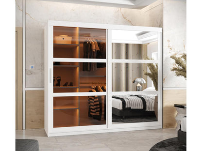 ARMOIRE DOME 2 À PORTES COULISSANTES 200/200/62 2 Portes blanc QUCF80369