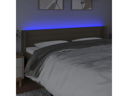 Tête de lit à LED Domopure 163x16x78/88 cm Tissu NLRM95772