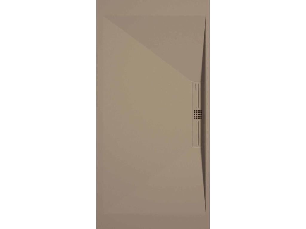 Receveur de douche Domopure finition Lisse Domopure SIDE grille de couleur - 190x80 cm CDRV81024