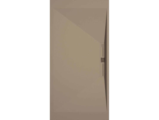 Receveur de douche Domopure finition Lisse Domopure SIDE grille de couleur - 190x80 cm CDRV81024