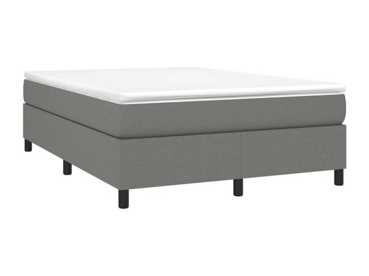 Cadre de lit sans matelas gris foncé 140x200 cm tissu UGFZ50817