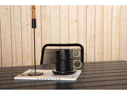 Domopure Table de salle à manger noir. LLUR41763