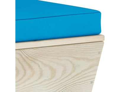 Salon de jardin palette 9 pièces avec coussins Épicéa imprégné RULC81859