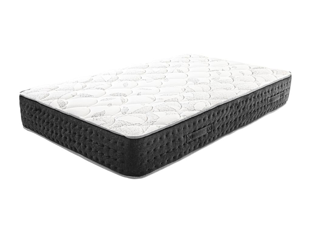 Matelas à ressorts ensachés Chicyla 90x190 cm en mousse haute densité Soutien très ferme face été/hiver épaisseur 27 cm UOHY82875